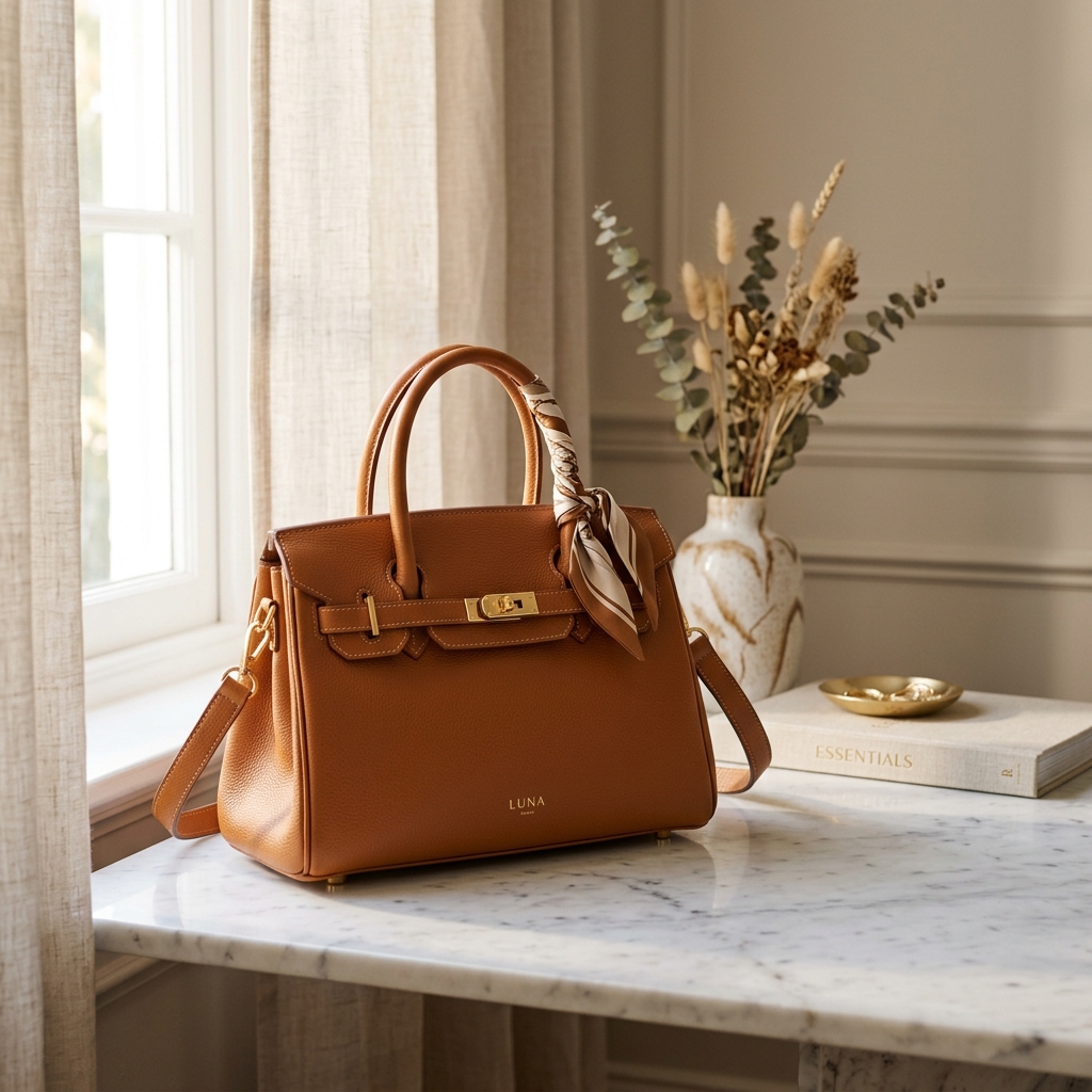 Genuine leather handbag
